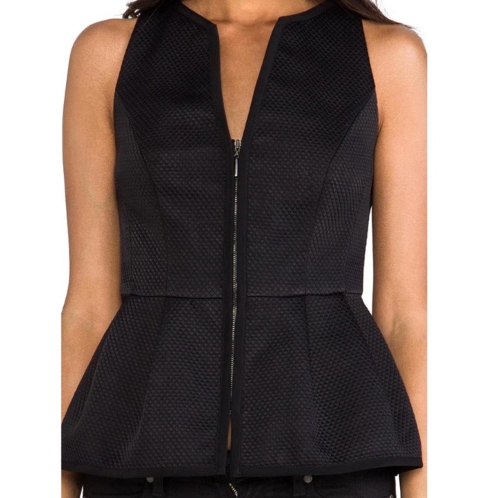 Nanette Lepore peplum zip top